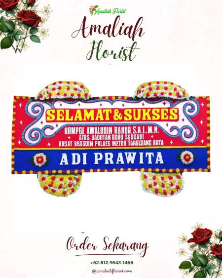 Papan Bunga Ucapan Selamat Plipir